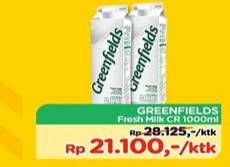 Promo Harga GREENFIELDS Fresh Milk 1000 ml - TIP TOP