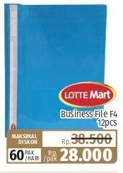 Promo Harga Lottemart Business File F4 12 pcs - Lotte Grosir