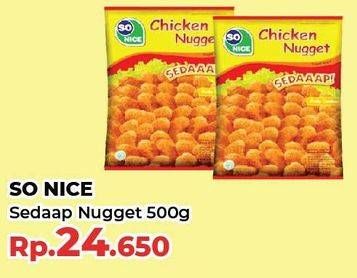 Promo Harga So Nice Sedaap Chicken Nugget 500 gr - Yogya