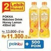 Promo Harga Pokka Natsbee Drink Honey Lemon 450 ml - Indomaret