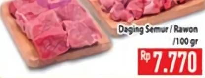 Promo Harga Daging Semur/ Rawon 100g  - Hypermart