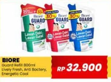 Promo Harga Biore Guard Body Foam Lively Refresh, Active Antibacterial, Energetic Cool 800 ml - Yogya