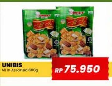 Promo Harga Unibis All In Biskuit Beraneka Rasa 700 gr - Yogya