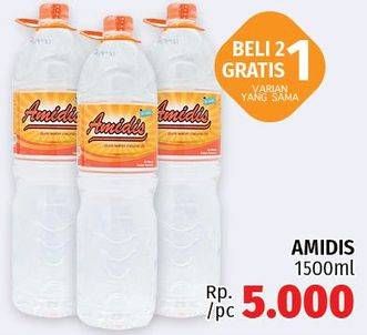 Promo Harga AMIDIS Air Mineral 1500 ml - LotteMart