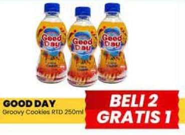 Promo Harga Good Day Coffee Drink Groovy Cookies 250 ml - Yogya