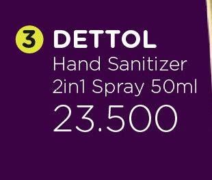 Promo Harga DETTOL Hand Sanitizer 50 ml - Watsons