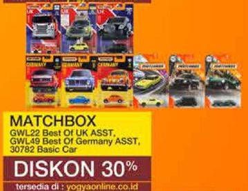 Promo Harga MATCH BOX GWL22 Best of UK, GWL49 Best of Germany, 30782 Basic Car  - Yogya