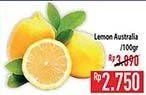 Promo Harga Jeruk Lemon Australia per 100 gr - Hypermart
