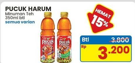 Promo Harga Teh Pucuk Harum Minuman Teh All Variants 350 ml - Indomaret