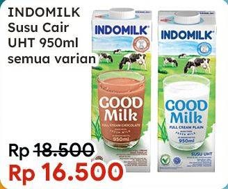 Promo Harga Indomilk Susu UHT All Variants 950 ml - Indomaret