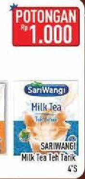 Promo Harga Sariwangi Milk Tea Teh Tarik 4 pcs - Hypermart