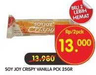 Promo Harga SOY JOY Crispy Vanila per 2 pouch 25 gr - Superindo
