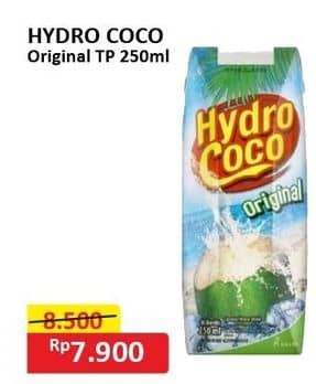 Hydro Coco Minuman Kelapa Original 250 ml Diskon 7%, Harga Promo Rp7.900, Harga Normal Rp8.500