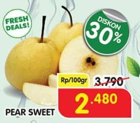 Promo Harga Pear Sweet per 100 gr - Superindo