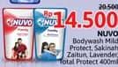 Promo Harga Nuvo Body Wash Mild Protect, Sakinah, Relax Protect, Total Protect 450 ml - Alfamidi