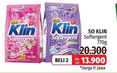 Promo Harga SO KLIN Softergent 770 gr - LotteMart