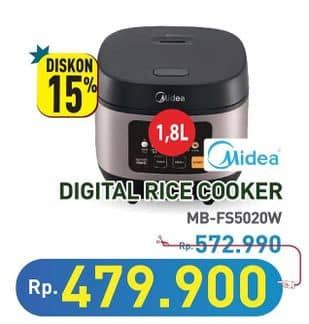 Promo Harga Midea Rice Cooker - MB-FS5020W  - Hypermart