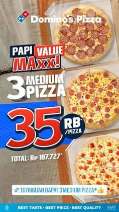 Promo Harga Papi Value Maxx  - Domino Pizza