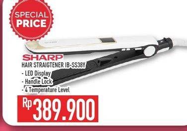 Promo Harga SHARP IB SS38Y Hair Straightener  - Hypermart