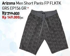 Promo Harga ARIZONA Short Pants Men FP FLKTK GRS EP156 GR  - Carrefour