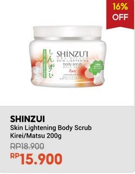 Promo Harga Shinzui Body Scrub Kirei, Matsu 200 gr - Indomaret