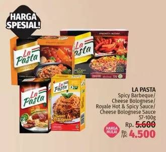 Promo Harga LA PASTA Spaghetti Instant/Royale Spaghetti Instant  - LotteMart