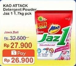 Promo Harga Attack Jaz1 Detergent Powder 1700 gr - Indomaret