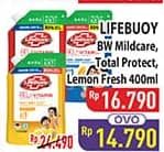 Promo Harga Lifebuoy Body Wash Mild Care, Total 10, Lemon Fresh 400 ml - Hypermart