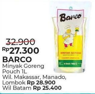 Promo Harga BARCO Minyak Goreng Kelapa 1 ltr - Alfamart