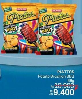 Promo Harga Piattos Snack Kentang Brazilian BBQ 68 gr - LotteMart
