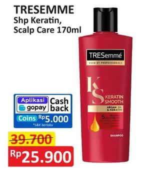 Promo Harga Tresemme Shampoo Keratin Smooth, Scalp Care 170 ml - Alfamart