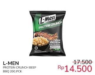 Promo Harga L-men Protein Crunch BBQ Beef 20 gr - Indomaret