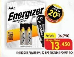 Promo Harga ENERGIZER Battery Alkaline E91, E92 2 pcs - Superindo