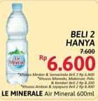 Promo Harga Le Minerale Air Mineral 600 ml - Alfamidi