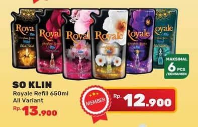 Promo Harga So Klin Royale Parfum Collection All Variants 650 ml - Yogya