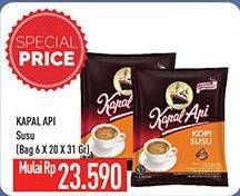 Promo Harga Kapal Api Kopi Susu per 20 sachet 31 gr - Hypermart