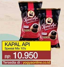 Promo Harga Kapal Api Kopi Bubuk Special Mix per 10 sachet 25 gr - Yogya