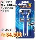 Promo Harga GILLETTE Guard 3 2 pcs - Indomaret