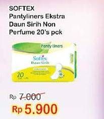 Promo Harga Softex Pantyliner Daun Sirih Regular 20 pcs - Indomaret