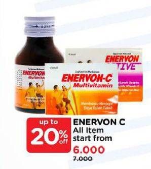 Promo Harga Enervon-c Multivitamin Tablet  - Watsons