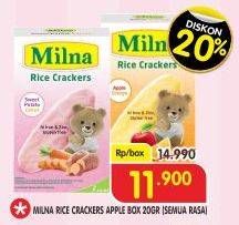 Promo Harga MILNA Rice Crackers All Variants  - Superindo