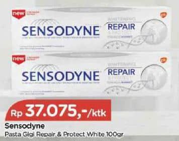 Promo Harga Sensodyne Pasta Gigi Repair & Protect Whitening 100 gr - TIP TOP