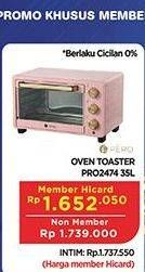 Promo Harga PERO PRO 2474 | Oven Toaster  - Hypermart