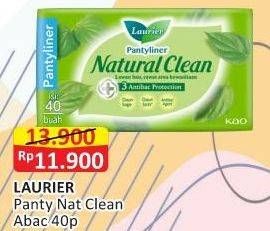Promo Harga Laurier Pantyliner Natural Clean 40 pcs - Alfamart