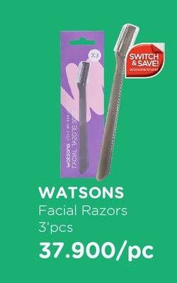 Promo Harga WATSONS Facial Razors 3 pcs - Watsons