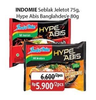 Promo Harga Indomie Hype Abis Seblak Hot Jeletot, Nyemek Manglahdes Kari 75 gr - Alfamidi