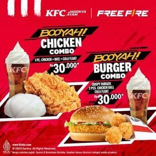 Promo Harga Booyah Combo  - KFC