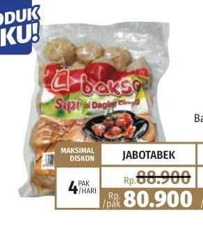 Promo Harga Choice L Bakso Sapi Daging 1000 gr - Lotte Grosir