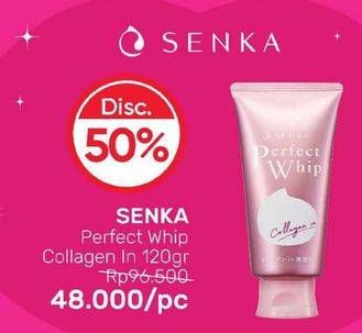 Promo Harga SENKA Perfect Whip Facial Foam Collagen In 120 gr - Guardian