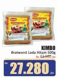 Promo Harga Kimbo Bratwurst Lada Hitam 500 gr - Hari Hari